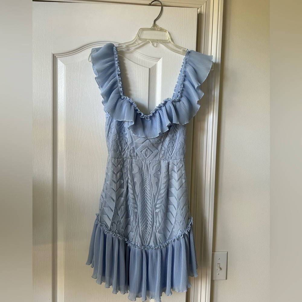 Saints + Secrets Light Blue Dress